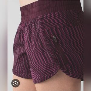 Lululemon Athletica Burgundy Athletic Shorts
